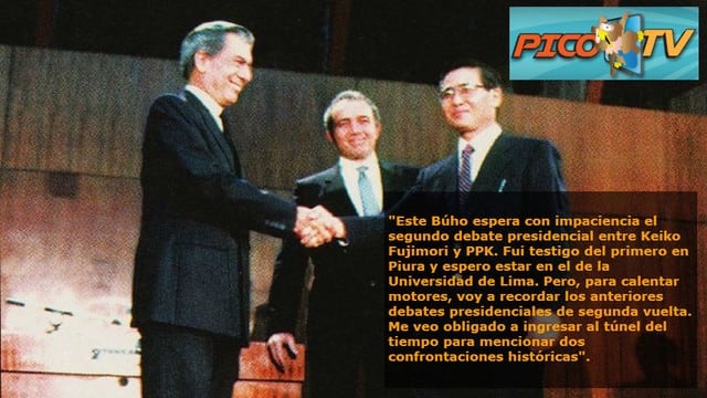Mario Vargas Llosa vs. Alberto Fujimori: ‘El Búho’ recuerda el debate presidencial de 1990