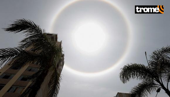 Halo solar sorprende a limeños. Foto: Violeta Ayasta / @photo.gec