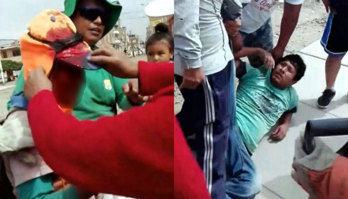 Le rompe la cabeza a trabajadora de limpieza pública porque le pidió que no bote desmonte a la calle. Foto: Captura de Facebook