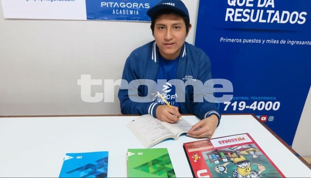 Bernabé Sánchez Sánchez (18) logró ingresar a la Universidad Nacional de Ingeniería (UNI) en el primer puesto del cómputo general. (Fotos: Trome)