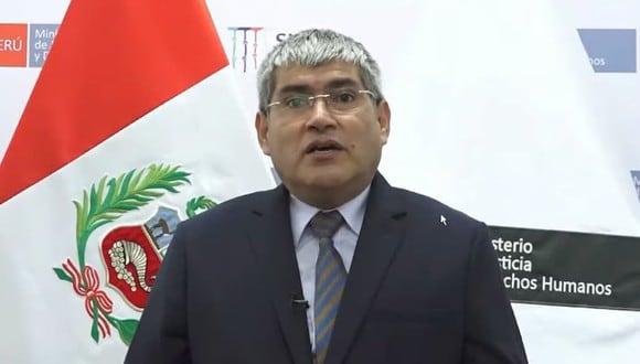 El ministro de Justicia Ángel Yldefonso Narro reemplazó a Aníbal Torres.  (Foto: Captura de pantalla).