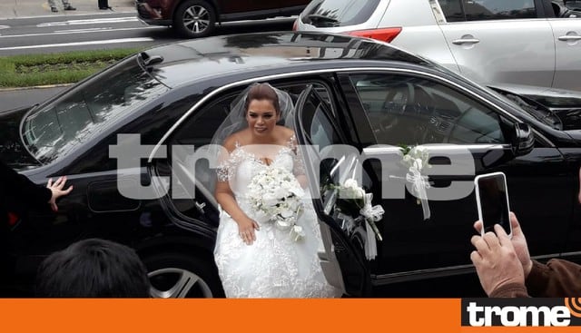 Milagros Leiva se casa en Miraflores