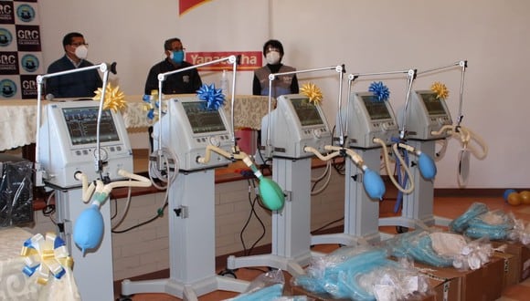 Cajamarca: entregan cinco ventiladores mecánicos para atender a pacientes COVID-19 (Foto difusión).