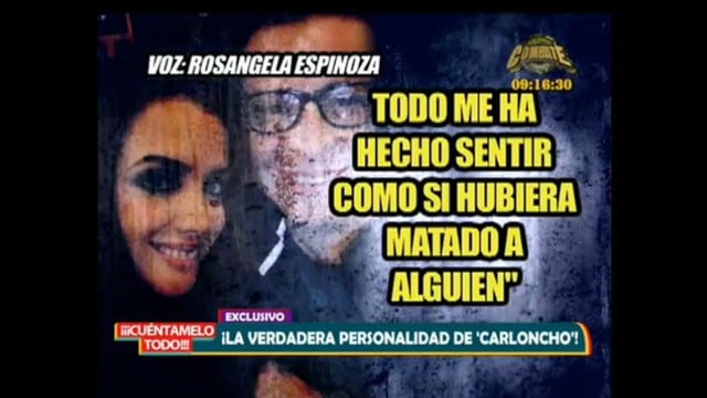 ¿Carloncho fue violento con Rosángela Espinoza?
