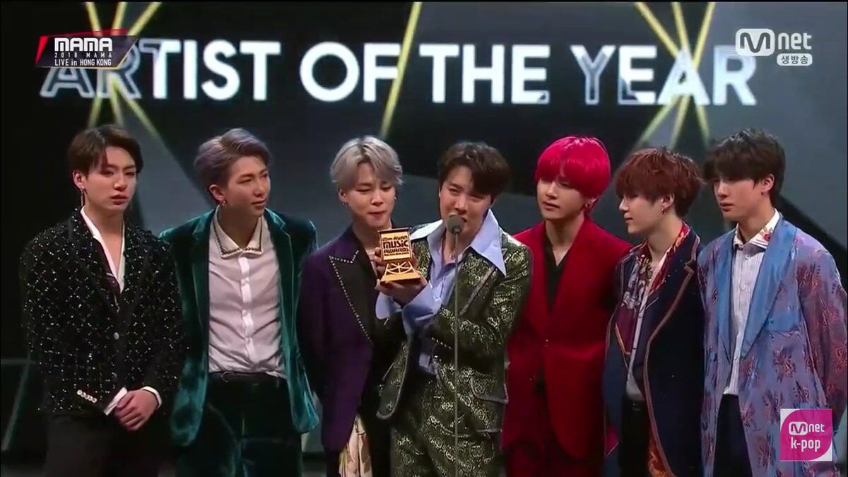 MAMA 2018: BTS ganó premio al 'Artista del año' y fans enloquecen en Twitter