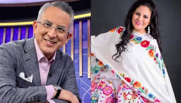 Dina Páucar y Pedro Tenorio intercambian divertidos mensajes tras 'blooper'. (Foto: Instagram).