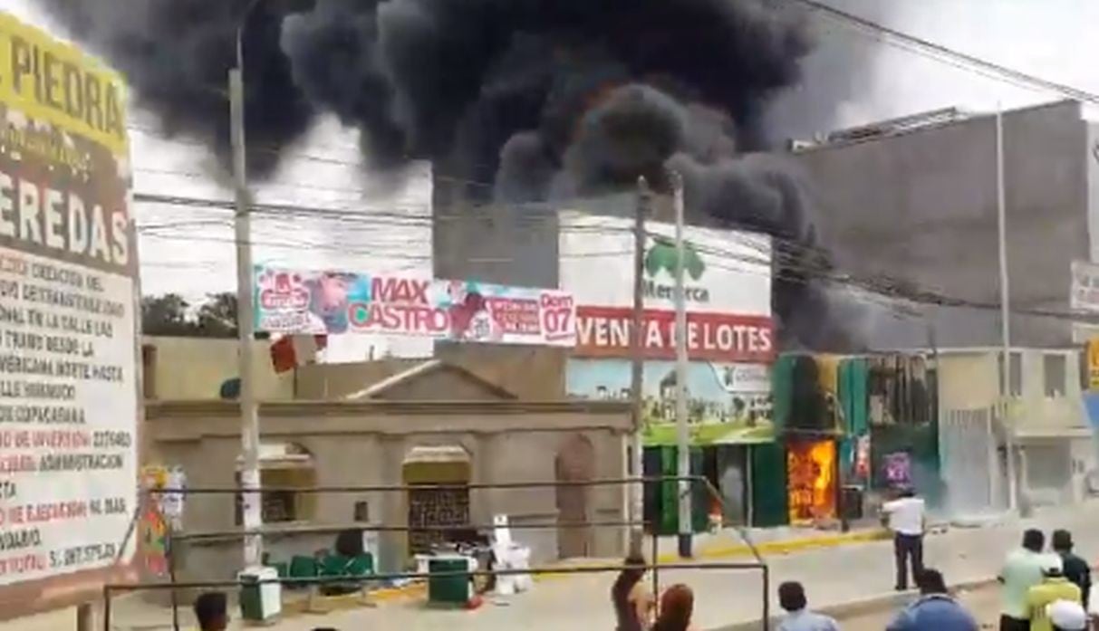 Incendio en Puente Piedra. Video: Canal N