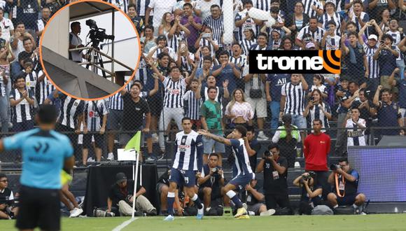 Sí hubo cámaras en el estadio de Alianza Lima, pero se prohibieron las transmisiones por TV, radio y redes sociales. (Foto: Cesar Bueno / @photo.gec)