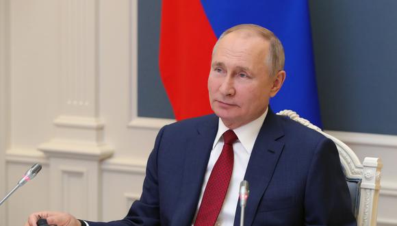 Imagen de archivo del presidente de Rusia, Vladimir Putin, participando de una conferencia. (EFE)