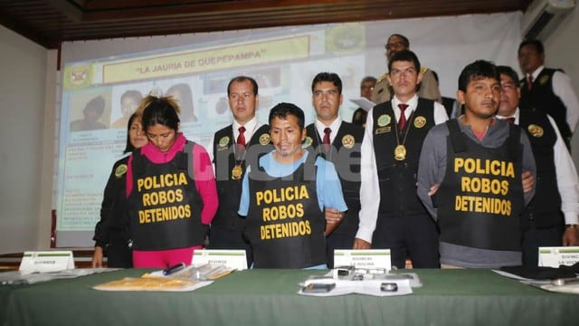 La Policía presentó a los cómplices de Alfredo Adolfo Morales Arguedas, alias ‘Pollo’, quien murió en tiroteo con la Policía. (Foto: Trome)