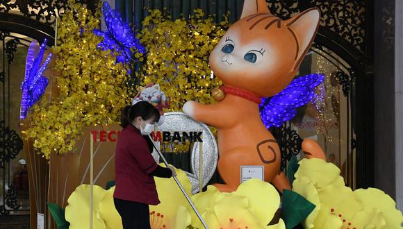 Vietnam celebra el Año del Gato en vez del Conejo, como en la mayoría de los países asiáticos (Foto: AFP)