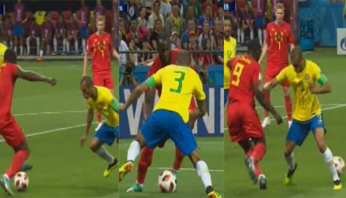 Brasil vs Bélgica: Romelu Lukaku y su genial 'huacha' a Miranda que asombró a todo el Kazán Arena | VIDEO
