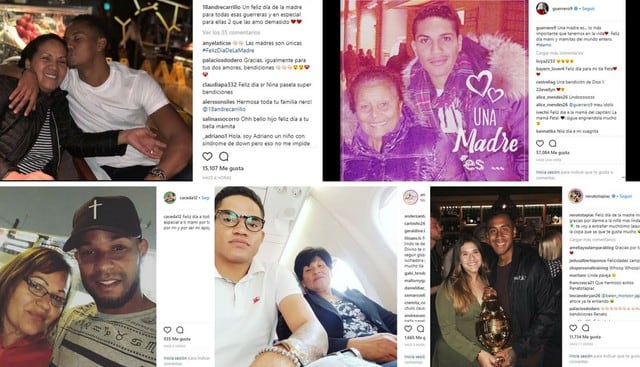 Jugadores de la selección peruana saludaron a sus mamás en Instagram