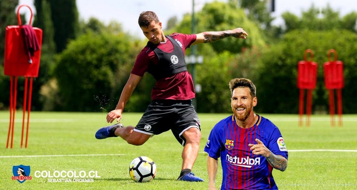 Gabriel Costa se comparó con Lionel Messi en su presentación en Colo Colo.