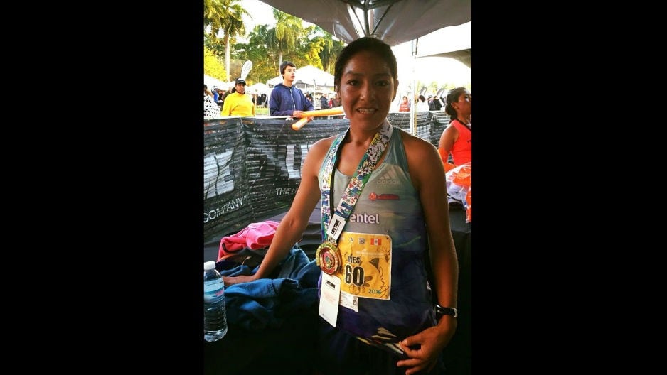 Inés Melchor ganó la media maratón de Miami con un tiempo de 1:13:53. (Fotos: Facebook)
