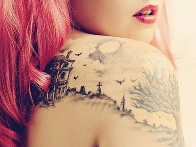 Tatuajes para mujeres góticos.