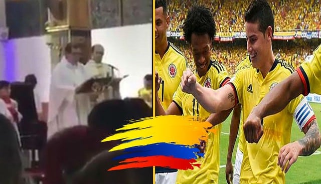 La pasión por el fútbol se apoderó de un sacerdote colombiano que pidió a Dios por su selección. El video se hizo viral en YouTube.