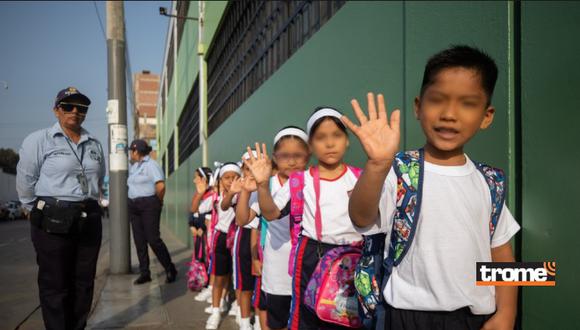Empezó el retorno a las aulas y genera emociones no solo en los pequeños sino también en sus padres. (Isabel Medina / Trome / Municipalidad de Lima).