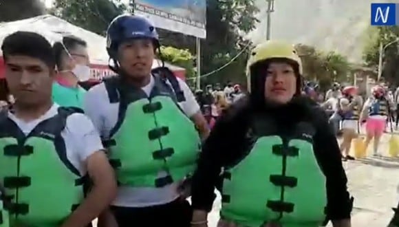 Turistas reportan que se suspendieron las actividades de canotaje en Lunahuaná. (Captura: Canal N)