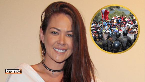 Giulliana Barrios afectada por manifestaciones en Cusco