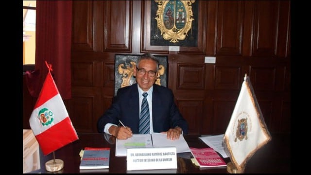 El Consejo Universitario de la Universidad Nacional Mayor de San Marcos (UNMSM) eligió como nuevo rector interino a Bernardino Ramírez. (Foto: UNMSM/TV Perú)