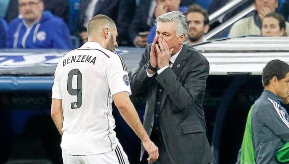 Carlo Ancelotti confirmó la ausencia de Karim Benzema en el Rayo Vallecano vs. Real Madrid. (Foto: EFE)