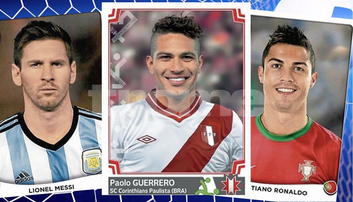 Panini: Figuritas de Guerrero, Messi y Cristiano Ronaldo entre las más caras del álbum oficial del Mundial