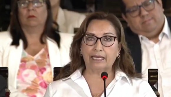 Dina Boluarte en el centro de las críticas por su posición respecto al informe final de la CIDH. (Foto: TV Perú)