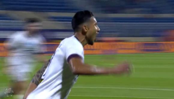 Christofer Gonzales anotó su primer gol en la Liga Profesional Saudí. (Captura: @SPL)