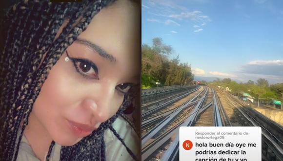 Conductora del Metro de CDMX se volvió viral tras grabar sus recorridos desde la cabina y dedicar canciones. (Foto: Captura TikTok @hhannylovehh)
