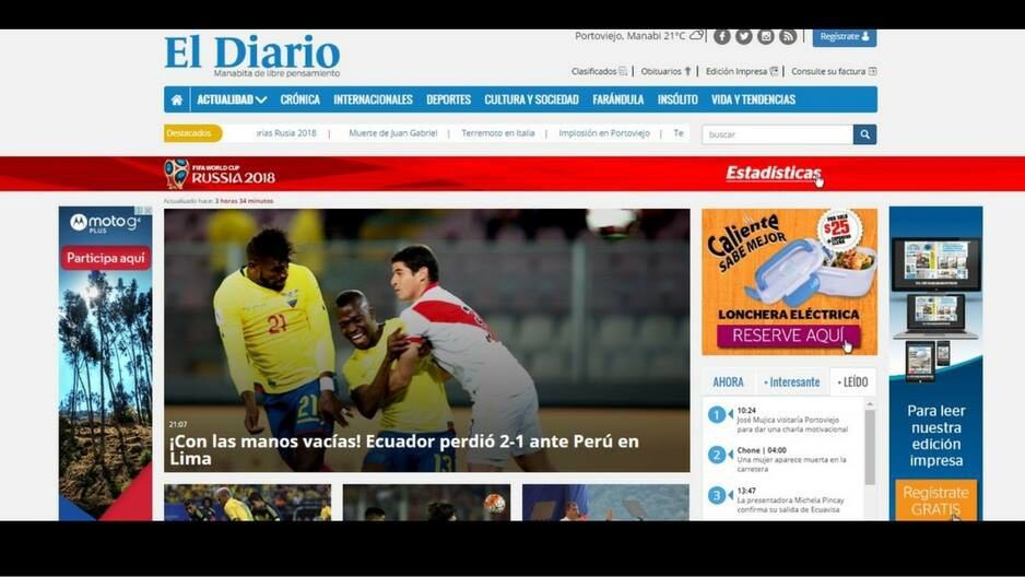Selección peruana: Así reaccionó la prensa ecuatoriana tras el triunfo de la bicolor [FOTOS] - 1