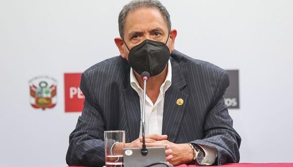 El ministro de Defensa, José Luis Gavidia, emitió declaraciones sobre la situación que se vive en Ica este miércoles. Foto: PCM