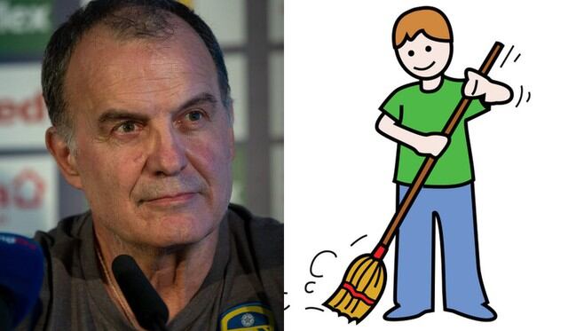 Marcelo Bielsa enseña: Jugadores recogen basura por las horas de trabajo que cuesta una entrada al hincha