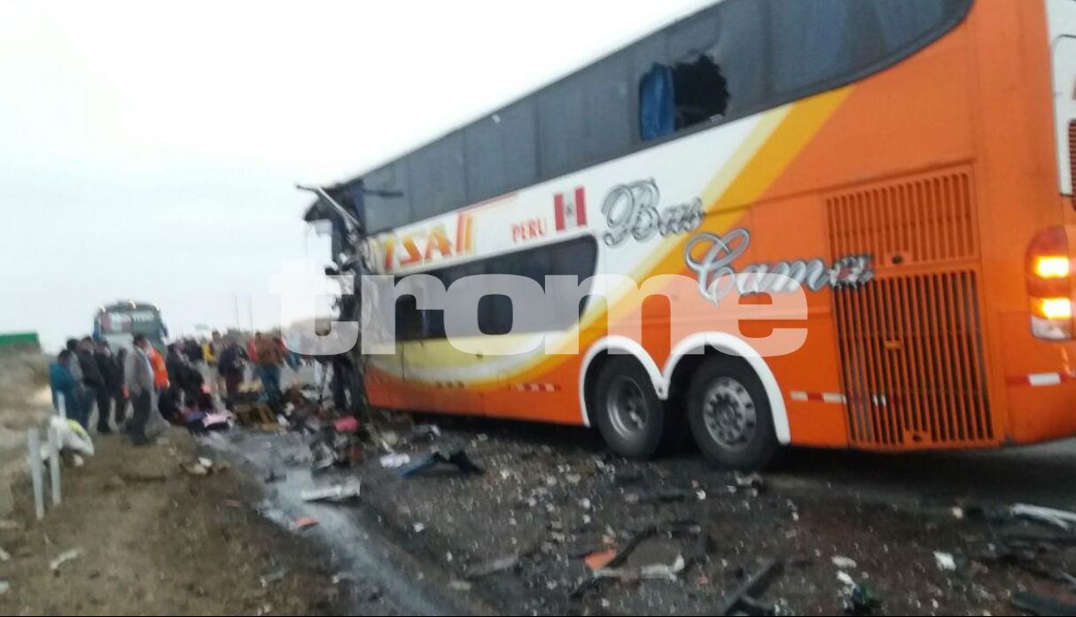 Tres muertos y más de 22 heridos dejó choque frontal de un bus interprovincial y un camión cisterna. (Fotos: Trome)