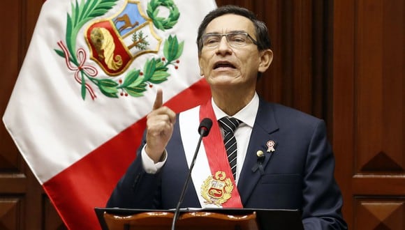 Martín Vizcarra en su último mensaje a la Nación por 28 de julio. (Foto: Presidencia)