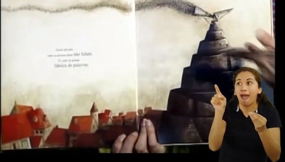 El proyecto denominado “Cuentos Sin Límites” ha incorporado la lengua peruana de señas a 15 videos de cuentos universales que estarán alojados en la cuenta de YouTube de Fundación Telefónica del Perú. (Captura de video)