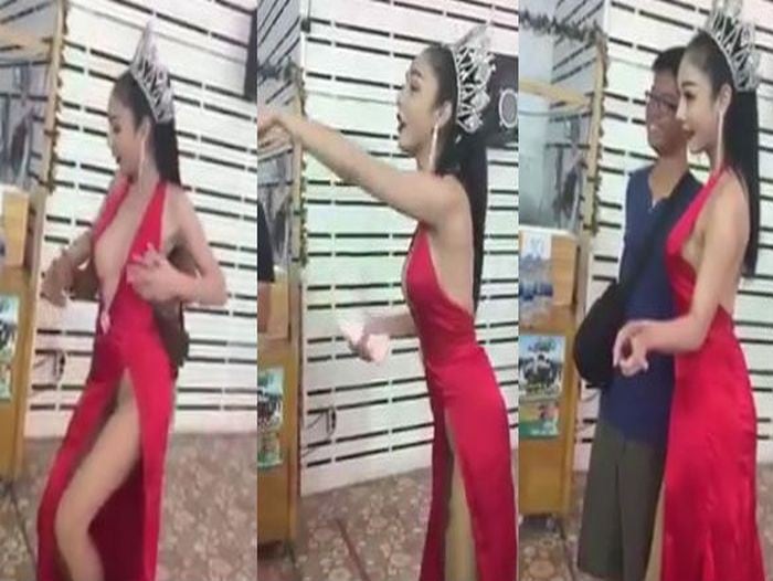 Las terribles imágenes fueron captadas en Asia y se puede ver a una joven que cobra por dejarse toquetear los senos. El video viral de YouTube cuenta con más de 50 mil reproducciones.