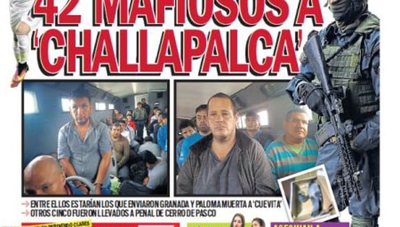42 mafiosos a 'Challapalca'