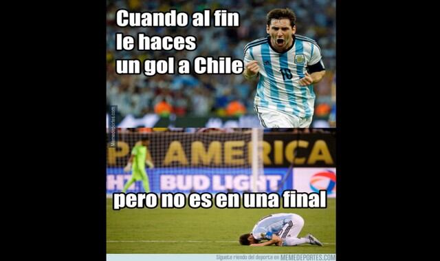 Memes del partido Argentina vs. Chile por Eliminatorias Rusia 2018. (Fotos: Redes Sociales)