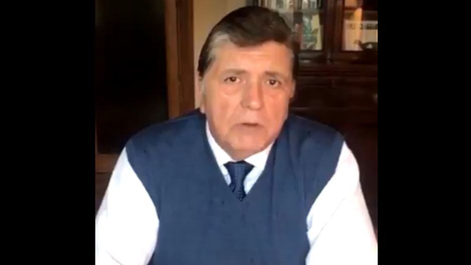 Alan García publicó un video en Twitter en el que niega nuevamente haber recibido directamente aportes de Odebrecht.