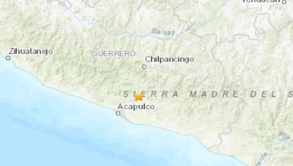 Terremoto se sintió en México. (Foto: USGS)