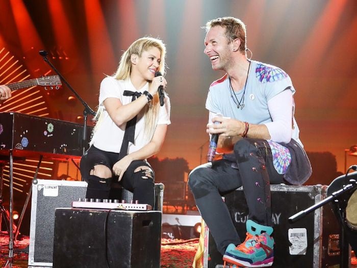 Shakira y Chris Martin. Foto: Instagram