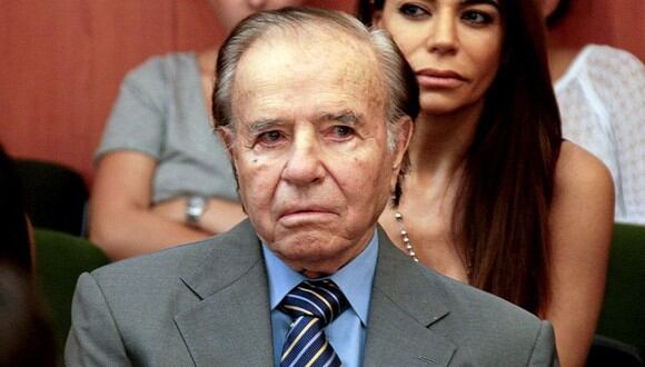 Carlos Menem fue presidente de Argentina durante una década, desde 1989 hasta 1999. (Foto: AFP)