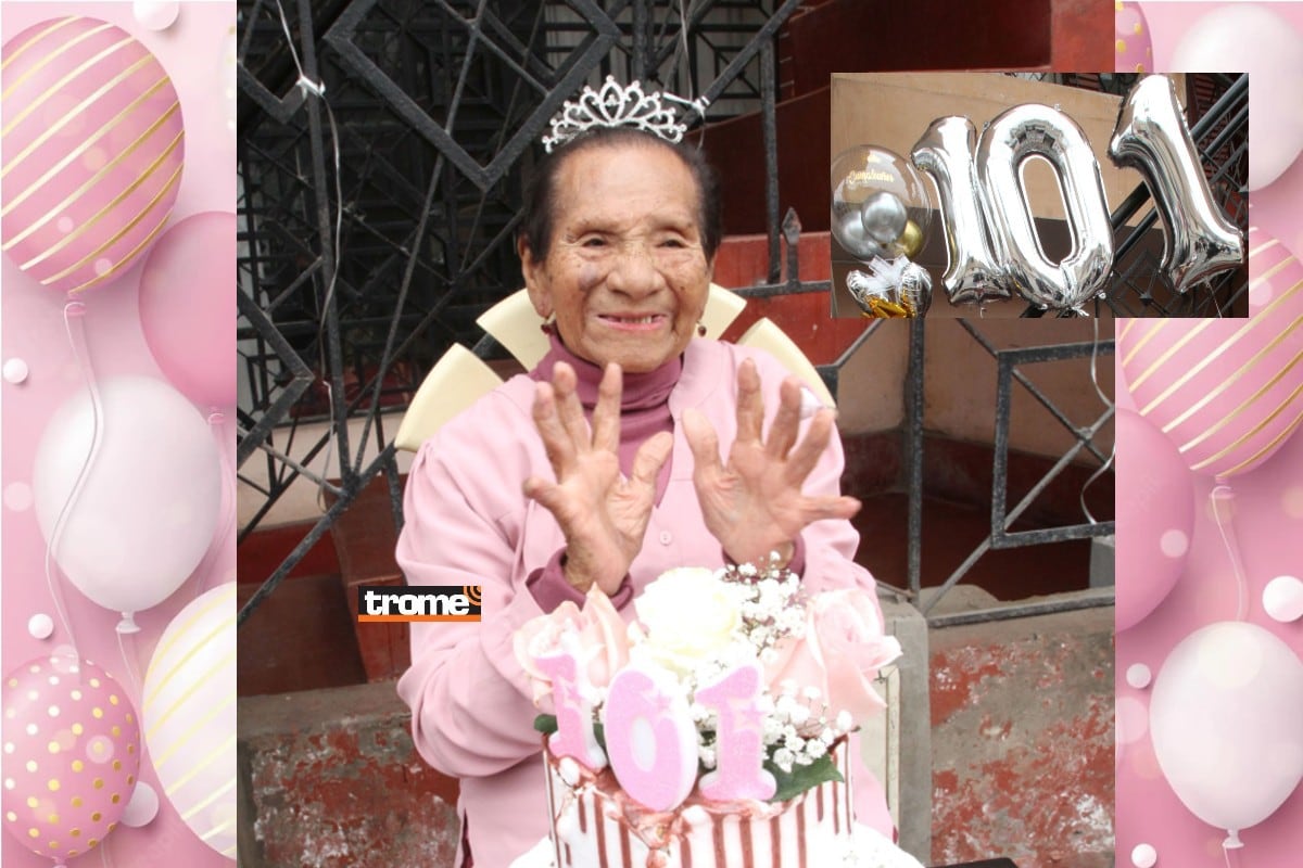 Doña Lidia Platero cumplió 101 años. Encantadora abuelita celebró con su familia y 'Las Mañanitas'. (Entrevista: Isabel Medina / Fotos: Alan Ramírez / Trome)
