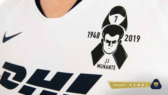 Esta será la camiseta de Pumas en honor a Juan José Muñante. (Foto: Pumas MX)