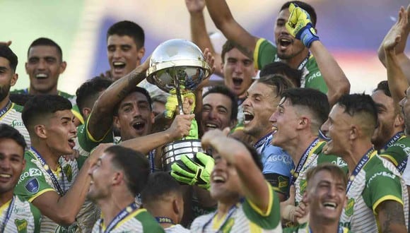Defensa y Justicia se consagró campeón de la Copa Sudamericana tras vencer a Lanús. (Foto: AFP)