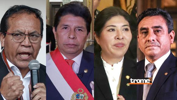 Willy Huerta, Pedro Castillo, Betssy Chávez y Roberto Sánchez denunciados por la Fiscalía
