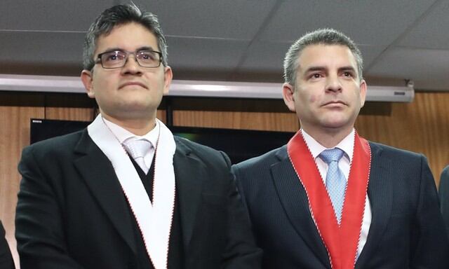 Rafael Vela y José Domingo Pérez en conferencia de prensa defendieron sus puestos en caso Lava Jato.
