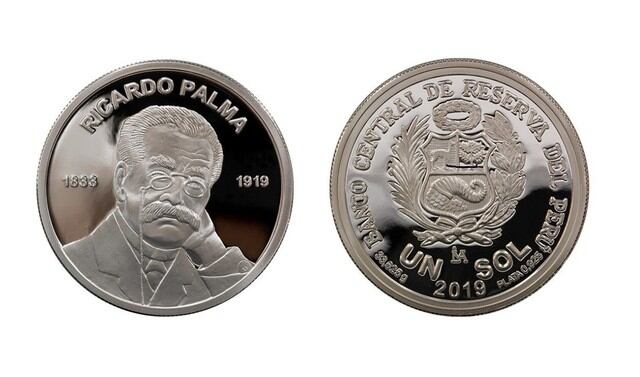 BCR presenta nueva moneda de 1 sol por el centenario del fallecimiento de Ricardo Palma