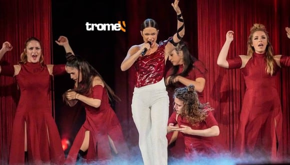 Actuación de Blanca Paloma en los ensayos de Eurovisión. Foto: EFE/RTVE
